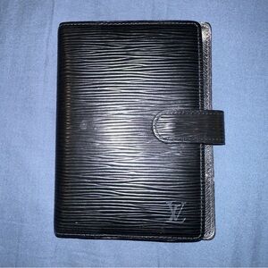 Louis Vuitton Black Epi Agenda